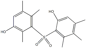 2,3'-Dihydroxy-2',4,5,5',6,6'-hexamethyl[sulfonylbisbenzene] Structure