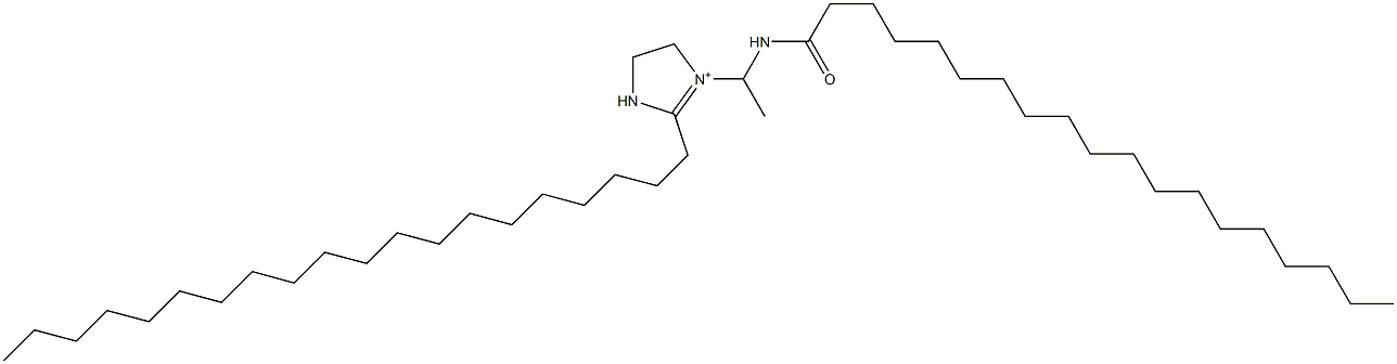 2-Icosyl-1-[1-(nonadecanoylamino)ethyl]-1-imidazoline-1-ium 구조식 이미지