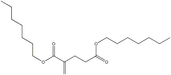 2-Methyleneglutaric acid diheptyl ester Structure