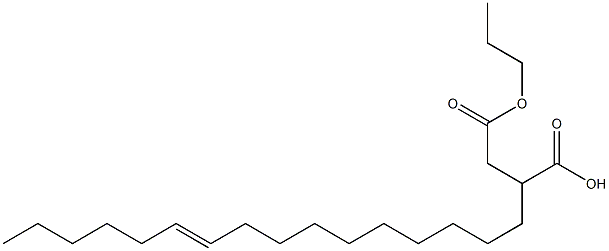 2-(10-Hexadecenyl)succinic acid 1-hydrogen 4-propyl ester 구조식 이미지