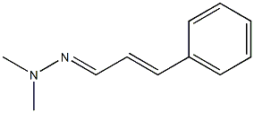 1,1-Dimethyl-2-[(2E)-3-phenyl-2-propenylidene]hydrazine Structure