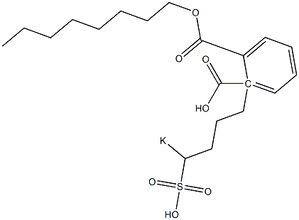 Phthalic acid 1-octyl 2-(4-potassiosulfobutyl) ester Structure