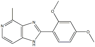 4-Methyl-2-(2,4-dimethoxyphenyl)-1H-imidazo[4,5-c]pyridine Structure