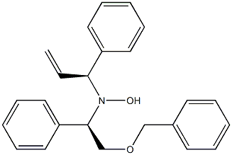 N-[(R)-2-Benzyloxy-1-phenylethyl]-N-[(1S)-1-phenyl-2-propenyl]hydroxylamine Structure