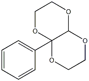 1-Phenyl-2,5,7,10-tetraoxabicyclo[4.4.0]decane 구조식 이미지