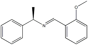 (R)-N-(2-Methoxybenzylidene)-1-phenylethanamine 구조식 이미지