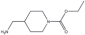 4-(Aminomethyl)piperidine-1-carboxylic acid ethyl ester 구조식 이미지