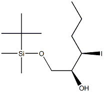 (2S,3R)-1-[(tert-Butyldimethylsilyl)oxy]-3-iodohexan-2-ol Structure