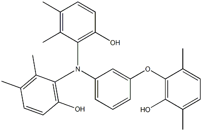 N,N-Bis(6-hydroxy-2,3-dimethylphenyl)-3-(6-hydroxy-2,5-dimethylphenoxy)benzenamine Structure