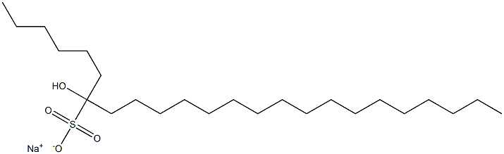 7-Hydroxytetracosane-7-sulfonic acid sodium salt 구조식 이미지