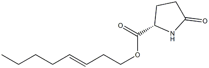 (S)-5-Oxopyrrolidine-2-carboxylic acid 3-octenyl ester Structure