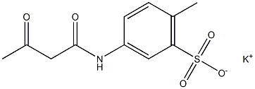 3-(Acetoacetylamino)-6-methylbenzenesulfonic acid potassium salt 구조식 이미지