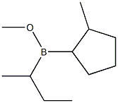 (2-Methylcyclopentyl)sec-butyl(methoxy)borane Structure