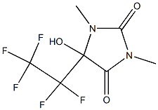 5-Hydroxy-5-(pentafluoroethyl)-1,3-dimethyl-1H-imidazole-2,4(3H,5H)-dione Structure
