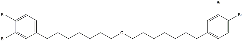 3,4-Dibromophenylheptyl ether 구조식 이미지