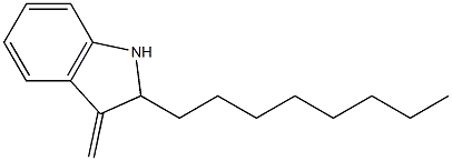 3-Methylene-2-octyl-2,3-dihydro-1H-indole Structure