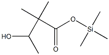 2,2-Dimethyl-3-hydroxybutyric acid (trimethylsilyl) ester 구조식 이미지