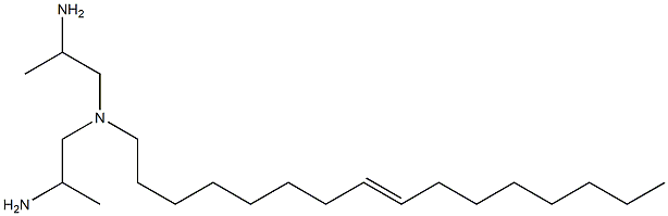 1,1'-(8-Hexadecenylimino)bis(2-propanamine) 구조식 이미지