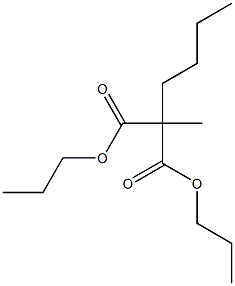 Butylmethylmalonic acid dipropyl ester 구조식 이미지