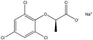 [R,(+)]-2-(2,4,6-Trichlorophenoxy)propionic acid sodium salt 구조식 이미지