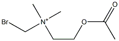 2-Acetyloxy-N-bromomethyl-N,N-dimethylethanaminium 구조식 이미지