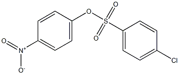 p-Chlorobenzenesulfonic acid p-nitrophenyl ester Structure