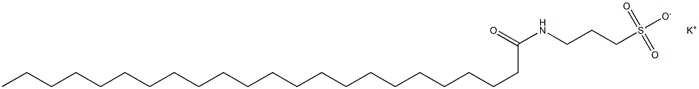 3-[(1-Oxotricosyl)amino]-1-propanesulfonic acid potassium salt 구조식 이미지