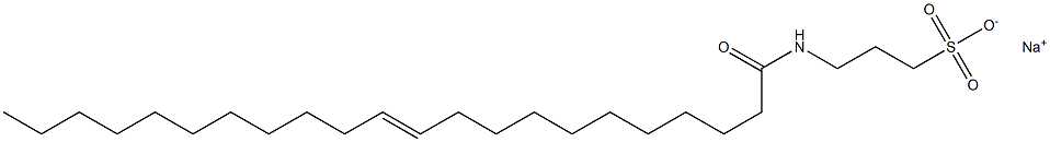 3-[(1-Oxo-11-docosen-1-yl)amino]-1-propanesulfonic acid sodium salt 구조식 이미지