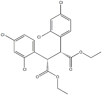 (2R,3S)-2,3-Bis(2,4-dichlorophenyl)succinic acid diethyl ester 구조식 이미지