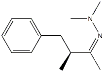 [S,(+)]-3-Methyl-4-phenyl-2-butanone dimethylhydrazone 구조식 이미지