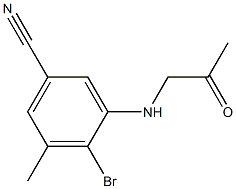 3-(2-OXOPROPYLAMINO)-4-BROMO-5-METHYLBENZONITRILE 구조식 이미지