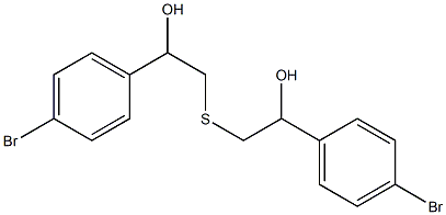 1-(4-BROMO-PHENYL)-2-[2-(4-BROMO-PHENYL)-2-HYDROXY-ETHYLSULFANYL]-ETHANOL Structure