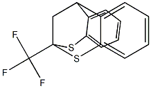 6,12-METHANO-12H-DIBENZO[D,G][1,3]DITHIOCIN, 6-(TRIFLUOROMETHYL)- 구조식 이미지