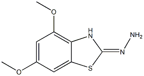 4,6-DIMETHOXY-2(3H)-BENZOTHIAZOLONE HYDRAZONE 구조식 이미지