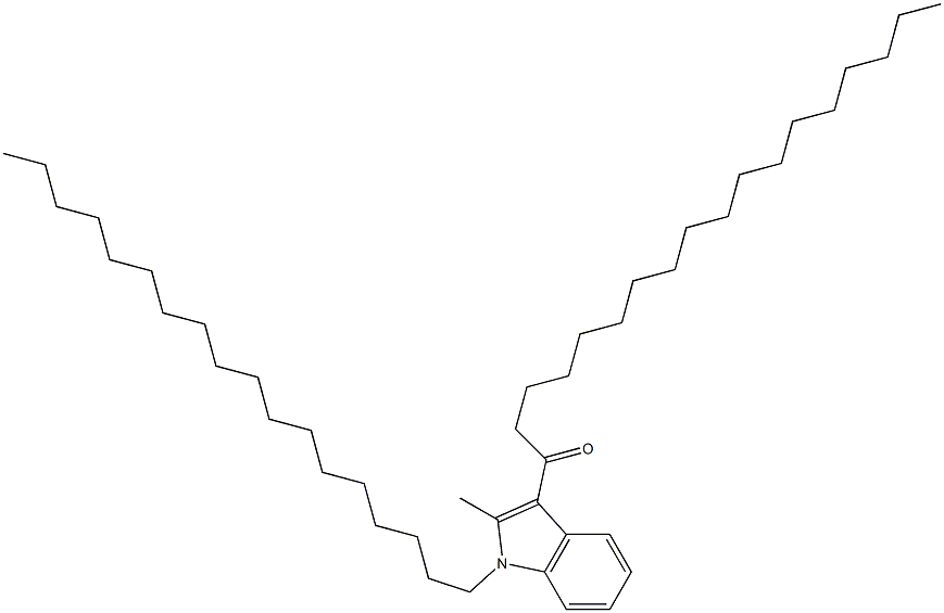 1-(2-METHYL-1-OCTADECYL-1H-INDOL-3-YL)-OCTADECAN-1-ONE 구조식 이미지