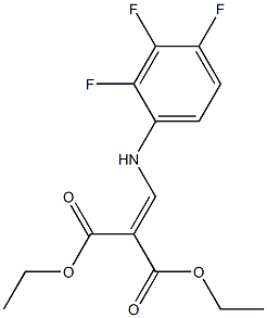 diethyl {[(2,3,4-trifluorophenyl)amino]methylene}malonate Structure
