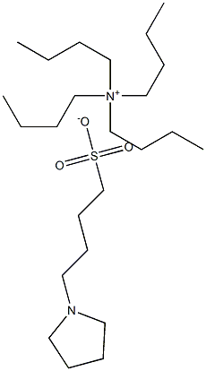 Tetrabutylammonium 4-(n-pyrrolidinyl)butane sulfonate 구조식 이미지