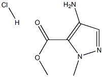 4-Amino-2-methyl-2H-pyrazole-3-carboxylicacidmethylesterhydrochloride 구조식 이미지