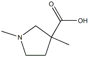 1,3-Dimethyl-pyrrolidine-3-carboxylic acid Structure