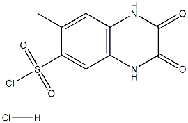 7-Methyl-2,3-dioxo-1,2,3,4-tetrahydro-quinoxaline-6-sulfonyl chloride hydrochloride Structure