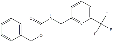benzyl ((6-(trifluoromethyl)pyridin-2-yl)methyl)carbamate 구조식 이미지