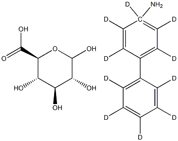 4-Aminobiphenyl-d5 -D-Glucuronide 구조식 이미지