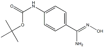 4-(Boc-amino)benzamidoxime, 97% Structure