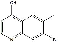 7-Bromo-6-methylquinoline-4-ol Structure