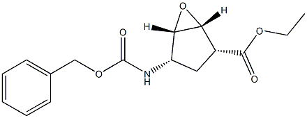 Ethyl (1R*,2R*,4S*,5S*)-4-(benzyloxycarbonylamino)-6-oxa-bicyclo[3.1.0]hexane-2-carboxylate 구조식 이미지