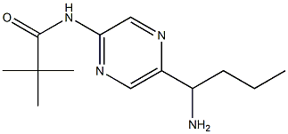 N-(5-(1-aminobutyl)pyrazin-2-yl)pivalamide 구조식 이미지