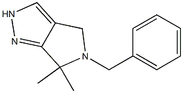 5-Benzyl-6,6-dimethyl-2,4,5,6-tetrahydropyrrolo[3,4-c]pyrazole 구조식 이미지