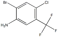 2-bromo-4-chloro-5-(trifluoromethyl)benzenamine 구조식 이미지