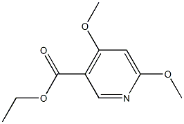 4,6-Dimethoxypyridine-3-carboxylic acid ethyl ester Structure