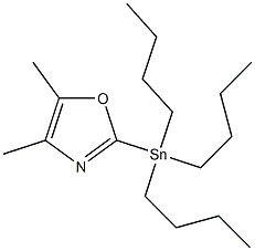 4,5-Dimethyl-2-(tributylstannyl)-oxazole Structure